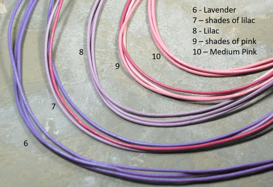 Atenea handmade Basic leather cord choker necklace available in different colours -stainless steel