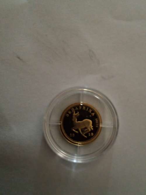 WORLD FOOTBALL CUP 2010, PROOF GOLD COIN, JOHANNESBURG SOCCER CITY