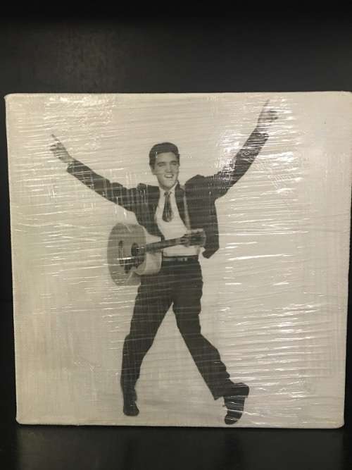 Elvis Presley - Box framed print on canvas