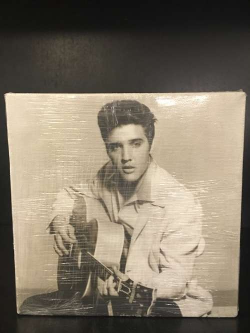 Elvis Presley - Box framed print on canvas