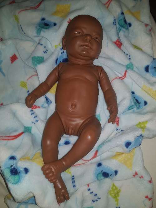 RARE FIND AFRICAN NEWBORN BABY BOY DOLL