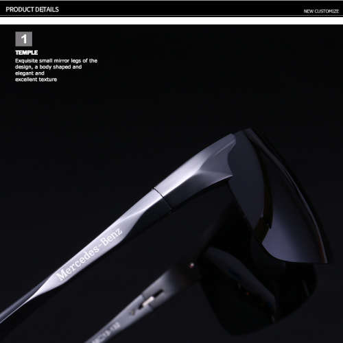 Mercedes Benz Sunglasses - Men`s - Polaroid Lens / Alloy Frame Glasses- *Gold Frame only available*