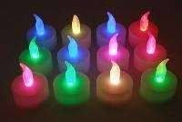 12pc Rainbow Multi Color Changing LED  Tealights Candles light for deco