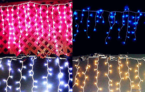 short curtain lights with interconnecting plugsto add more length