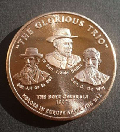 *** THE GLORIOUS TRIO - ANGLO BOER WAR COMMEMORATIVE MEDALLION ***
