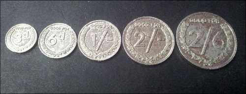 ***VERY RARE FULL SET OF M. HERSCH ORANGE FREE STATE TOKENS***