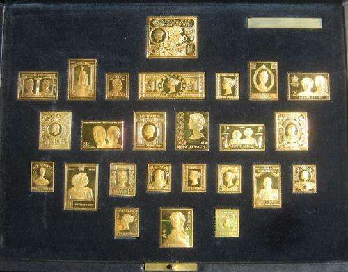 ***  STERLING SILVER STAMP COLLECTION - TREASURES OF THE ROYAL COLLECTION ***