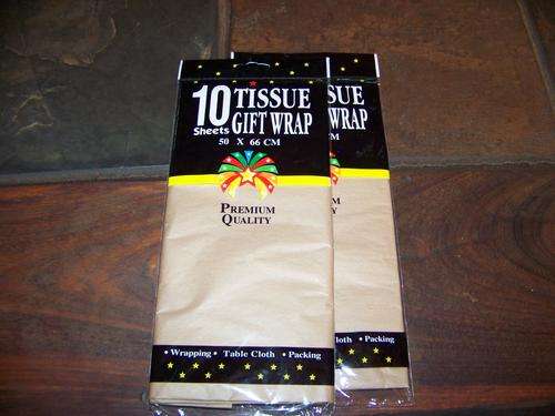 GIFT WRAPPING - TISSUE PAPER BROWN