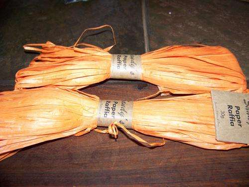 GIFT WRAPPING - RAFIA ORANGE