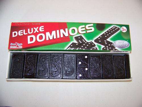 DOMINOES MADE OUT OF PLASTIC