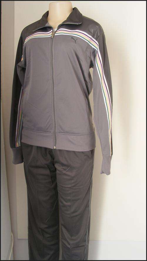 GREY PUMA TRACKSUIT SIZE MED SLIM FIT