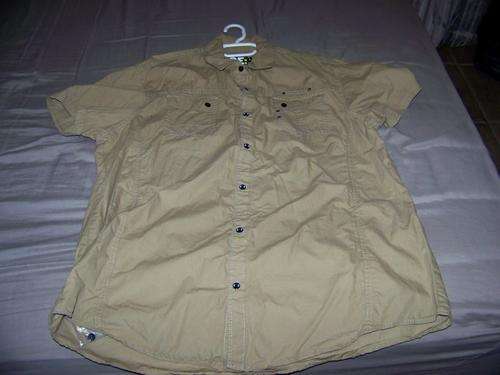 SHIRT - *RE* KHAKI SHORT SLEEVE SIZE XL