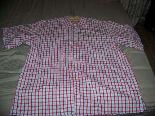 SHIRT - *PREMIERE* RED BLUE BLACK SHORT SLEEVE SIZE 2XL