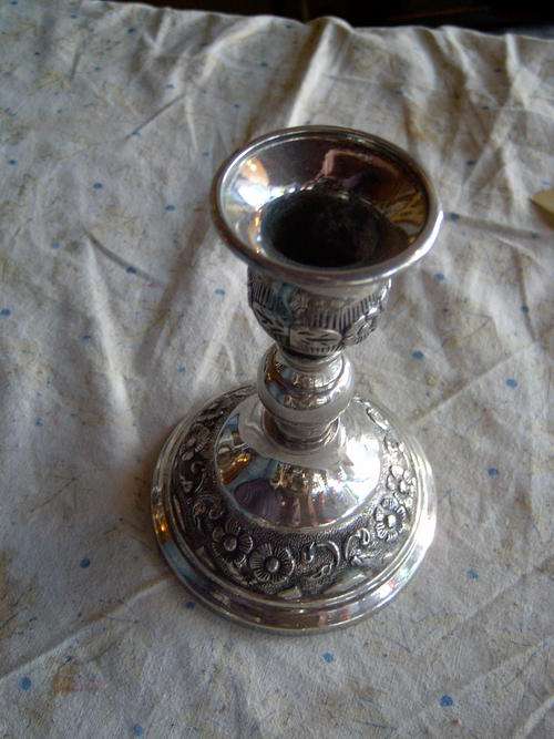 silver plated Candle stick