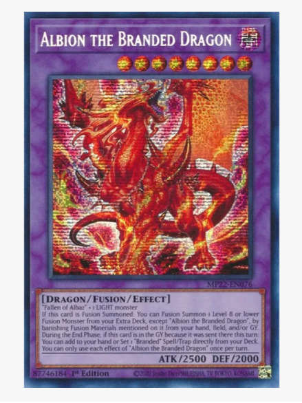 Albion the Branded Dragon *Secret Rare* (R30 Shipping Available) #A8