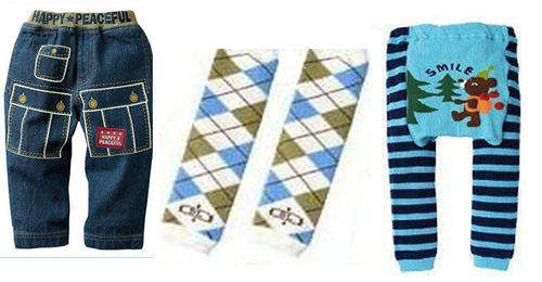 Bum Bums, Leg warmer & happy boys pants--- 0-1yrs  (last of  boys stock)