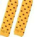 Baby Legs--Leg warmers--Yellow with spots--Last Ones