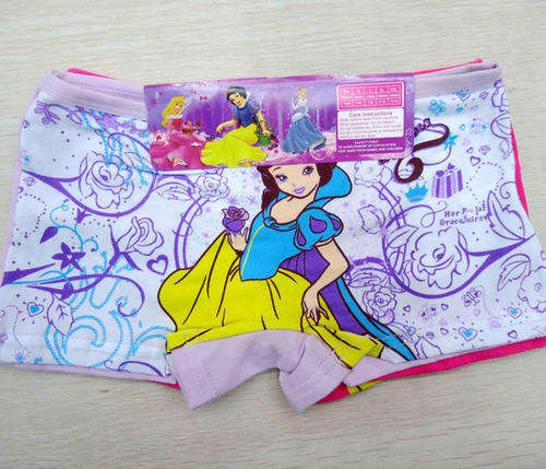 Girly Cute Boxer Undies--SizeX L: 8-10 years (light purple)