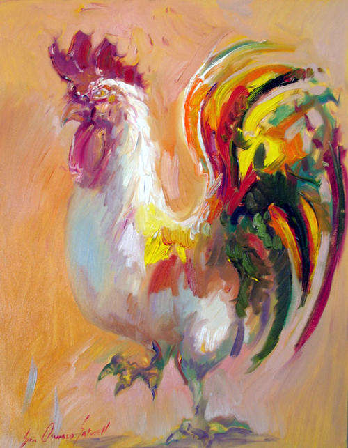 Rooster 2-Limited Edition Print ---Eric Eatwell 3/100