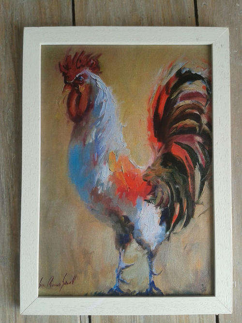 Rooster ONE OF A KIND-Framed and Ready to hang Limited Edition Print ---Eric Eatwell 9/100