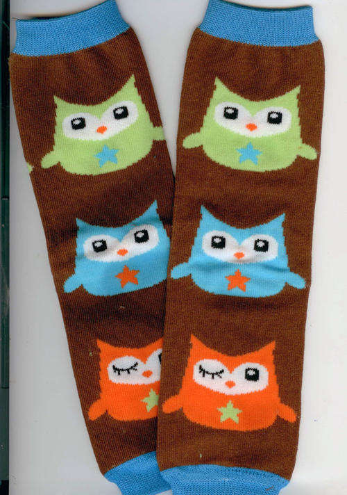 Leg warmers / arm warmers--Cute Owls---Winter SALE