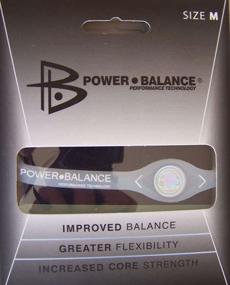 Power Balance Bracelet - Size Medium-Clear