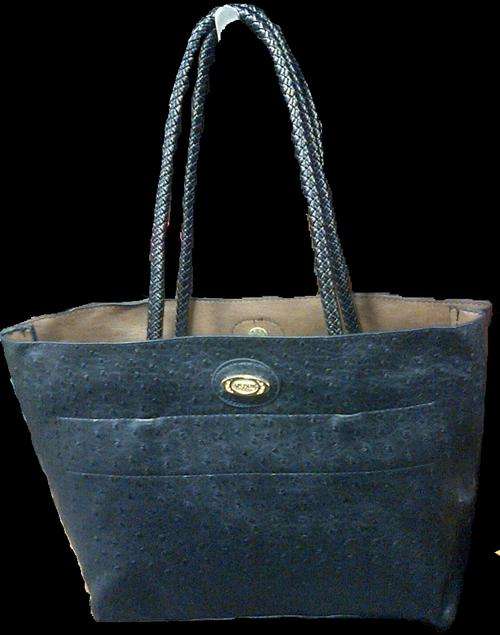 Luxurious Crocodile Skin Bag - Black