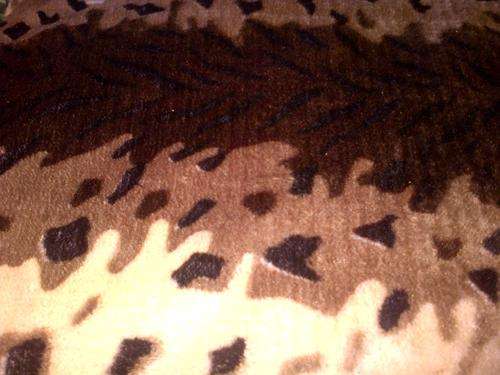 Brown Print Blankets (Double)