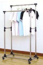 DOUBLE CLOTHING RAILS