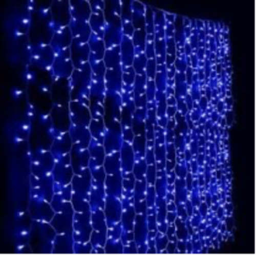 Curtain Fairy Lights (2m Wide, x 1,7m Long) - Blue
