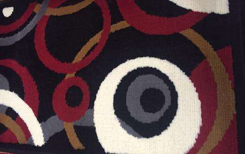 CARPETS (50 X 80) Black, White & Maroon