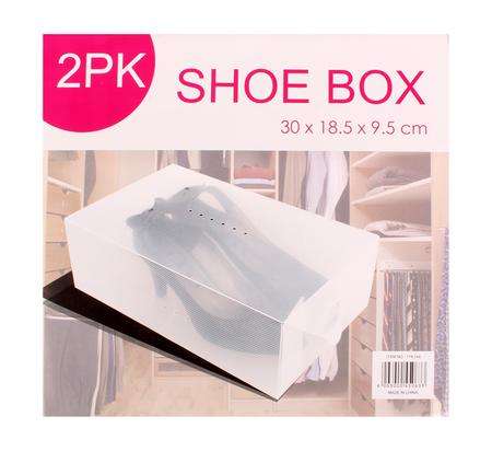 STORAGE SHOE BOXES 2PCE