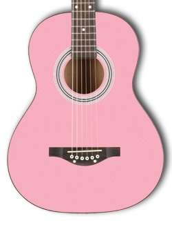 PINK GUITAR WITH DESIGN - (SMALL)