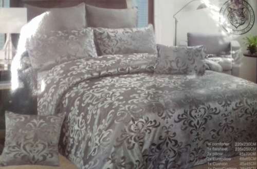 EXCLUSIVE KING COMFORTER SET (RANGE 16) (SILVER)