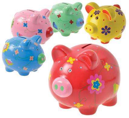 MONEY-BANK CERAMIC DECORATIVE PIGGY