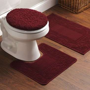 3 Piece Toilet Set (Red)