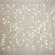Battery Fairy Lights Curtain Net (1.5m wide X 1,5m Long) - (COOL WHITE)