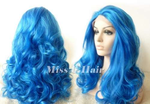 Curly Wigs (blue)