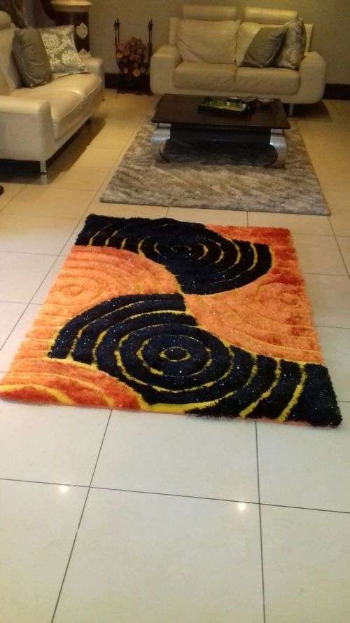 Beautiful Soft carpet (Orange)(120x160)