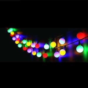 4m Battery Operated Fairy Light (Multi-coloured ball bulbs)