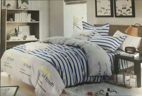 Beautiful 100% cotton  4 Piece Duvet Cover(3/4)