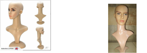 Head Mannequins With Neck