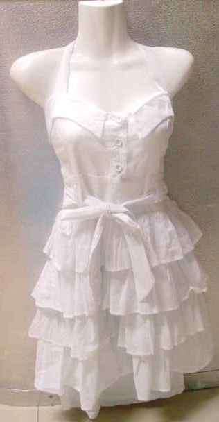 frill dress (white)