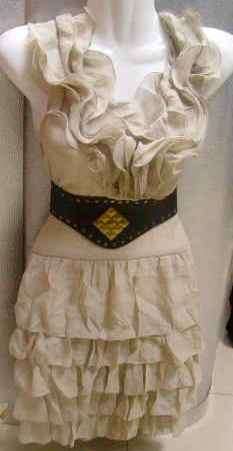 Imported Frillie Dress (beige)