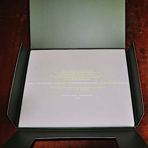 John Meyer - Karoo Revisited - Folder of Prints - Catalogue