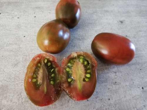 Heirloom Black Russian Plum Cherry Tomato Seeds