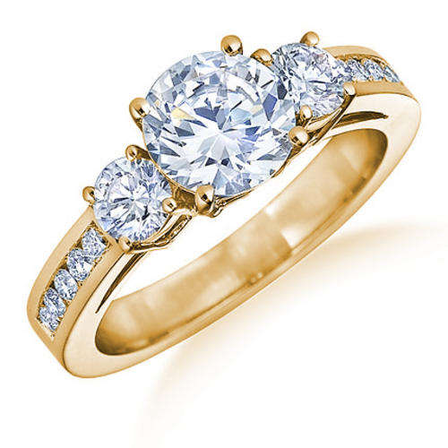 BRILLIANT!! 1.50CTW REAL NATURAL DIAMOND 14K GOLD RING