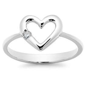 VALENTINE SPECIAL HEART SHAPE 0.05 Cts HOT SELLING IN DEMAND GORGEOUS REAL DIAMOND  RING