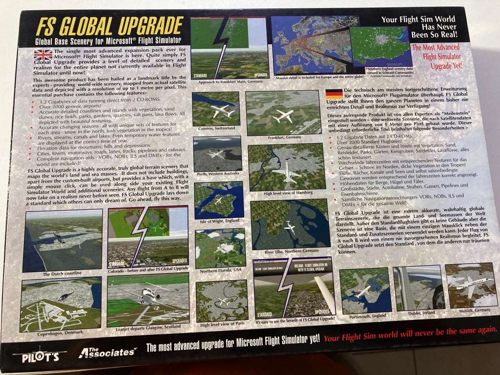 Microsoft Flightsim 98, EFIS 98 and FS Global Scenery Upgrade