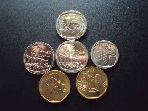 All the South African Commemorative Coins R5 R2 R1 50C since 1994+2019 R5